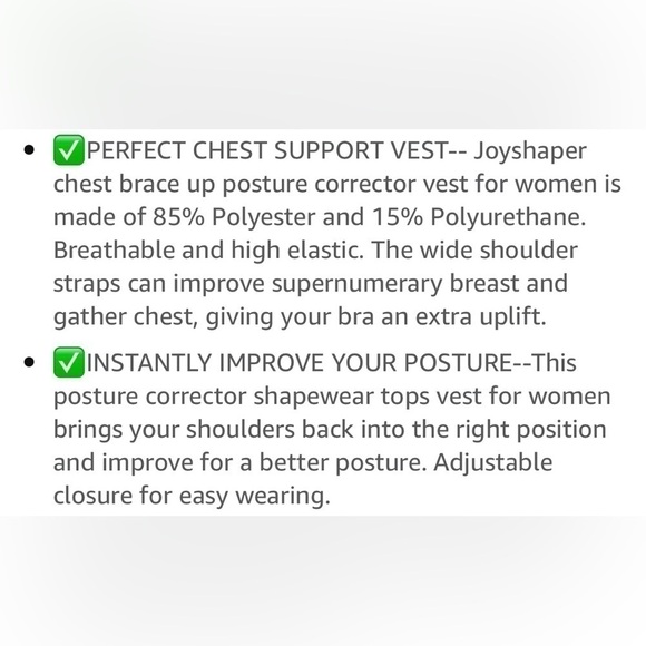 JOYSHAPER Chest Brace Posture Corrector NWT 3Xl - Picture 5 of 8